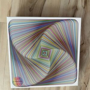 Twisted 3D Colorful Squares Puzzle